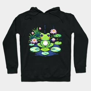 Pixel Zen Frog Hoodie